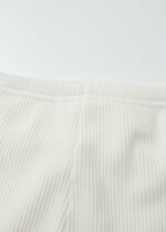 Kids Girl Striped Fabric Leggings - Image 3