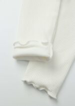 Kids Girl Striped Fabric Leggings - Image 4