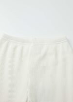 Kids Girl Striped Fabric Leggings - Image 5