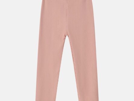 Kids Girl Striped Fabric Leggings