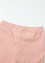 ⁦Kids Girl Striped Fabric Leggings⁩ - الصورة ⁦2⁩