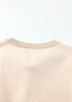 Kids Girl Knitted Fabric Short Dress - Image 7