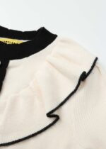 Kids Girl Knitted Fabric Short Dress - Image 3