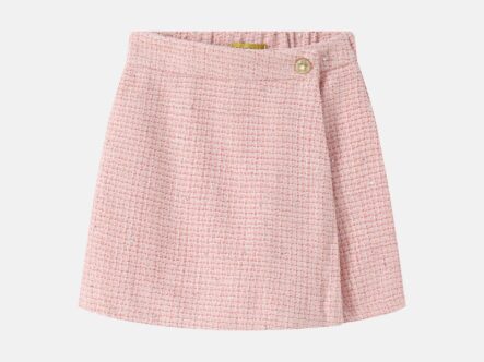 Kids Girl Knitted Fabric Skirt-Short
