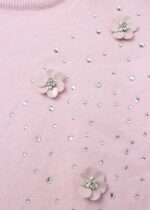 ⁦Kids Girl Flowers Decor Blouse⁩ - الصورة ⁦3⁩