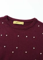 ⁦Kids Girl Strass Decor Blouse⁩ - الصورة ⁦2⁩