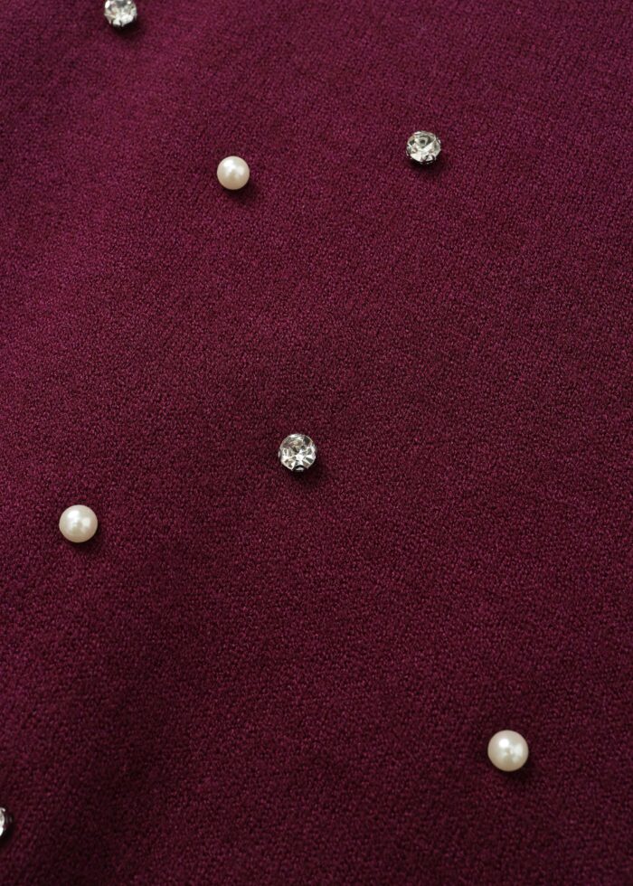 ⁦Kids Girl Strass Decor Blouse⁩ - الصورة ⁦3⁩
