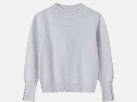 Kids Girl Knitted Plain Blouse