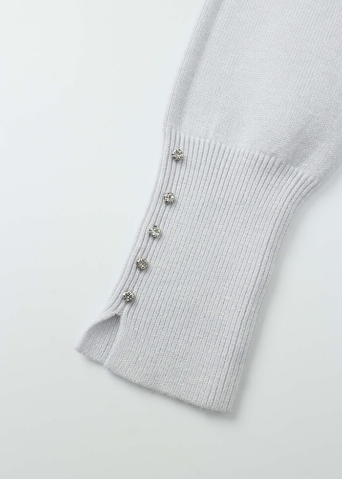 ⁦Kids Girl Knitted Plain Blouse⁩ - الصورة ⁦5⁩