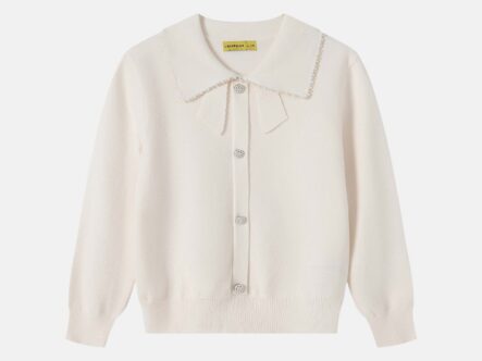 Kids Girl Buttons Decor Blouse