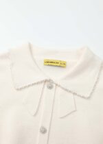 ⁦Kids Girl Buttons Decor Blouse⁩ - الصورة ⁦2⁩