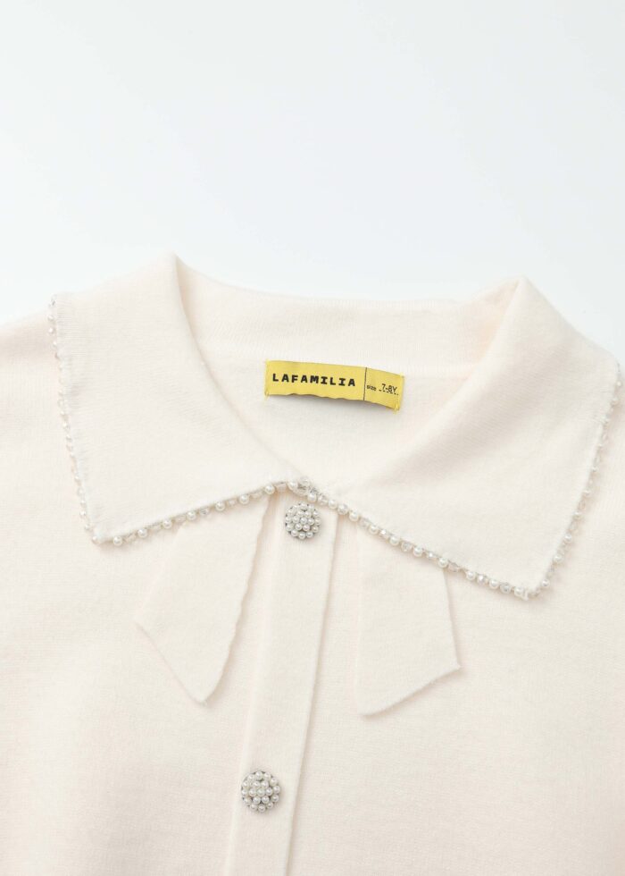 ⁦Kids Girl Buttons Decor Blouse⁩ - الصورة ⁦2⁩