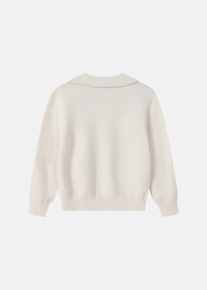 ⁦Kids Girl Buttons Decor Blouse⁩ - الصورة ⁦7⁩