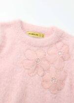 ⁦Kids Girl Hairy Knitted Blouse⁩ - الصورة ⁦2⁩