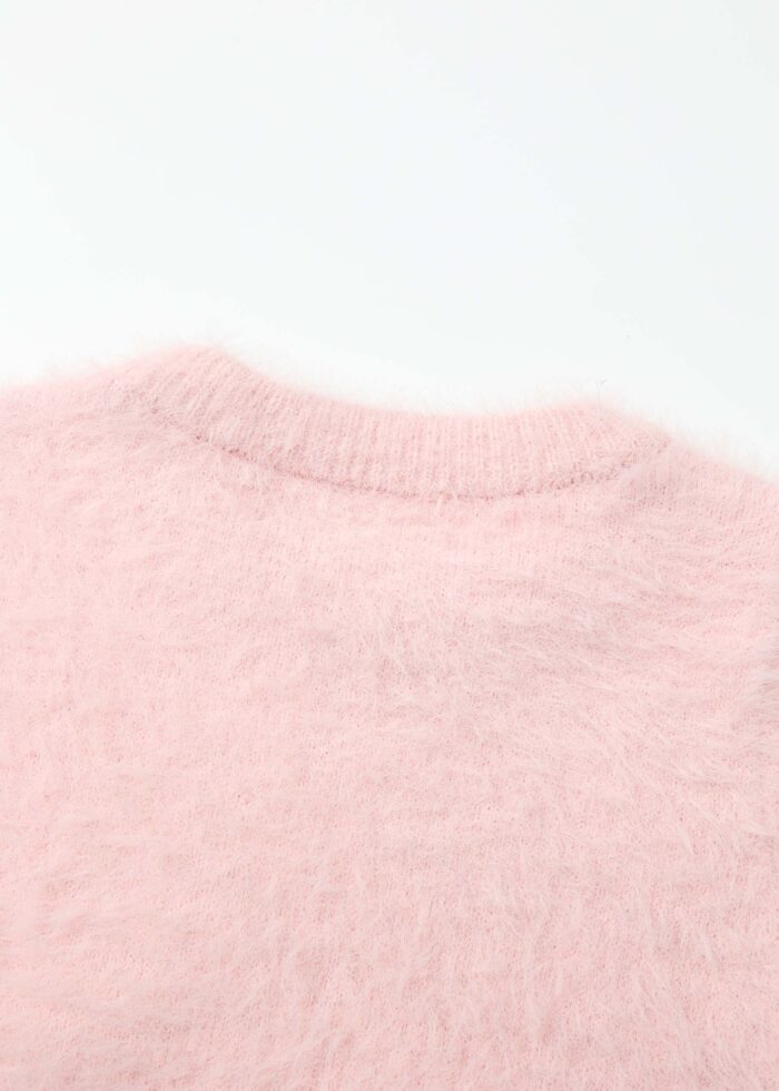 ⁦Kids Girl Hairy Knitted Blouse⁩ - الصورة ⁦6⁩