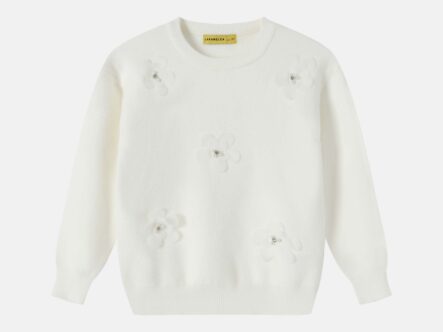 Kids Girl Flowers Decor Blouse