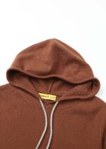 Kids Girl Knitted Plain Hoodie - Image 2
