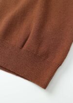 Kids Girl Knitted Plain Hoodie - Image 4