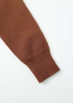 Kids Girl Knitted Plain Hoodie - Image 5