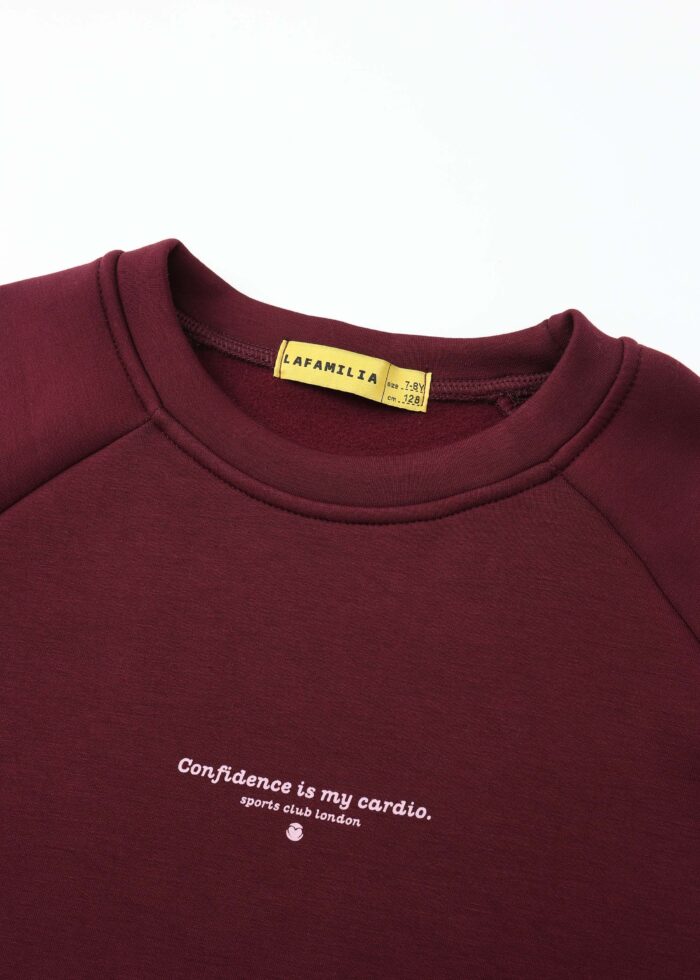 ⁦Kids Girl "Confidence is my Cardio" Blouse⁩ - الصورة ⁦2⁩