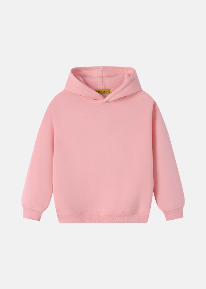 ⁦Kids Girl Plain Hoodie⁩ - الصورة ⁦1⁩