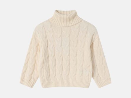 Kids Girl Barided Patterned Blouse