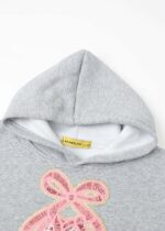 ⁦هودي أطفال بناتي بطباعة باليرينا⁩ - الصورة ⁦2⁩