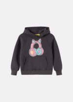 Kids Girl Beaded Embroidery Headphone Design Hoodie