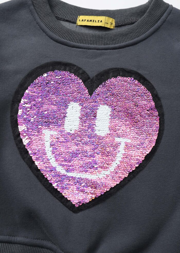 ⁦Kids Girl Two-Way Sequin Embroidery Design Blouse⁩ - الصورة ⁦5⁩