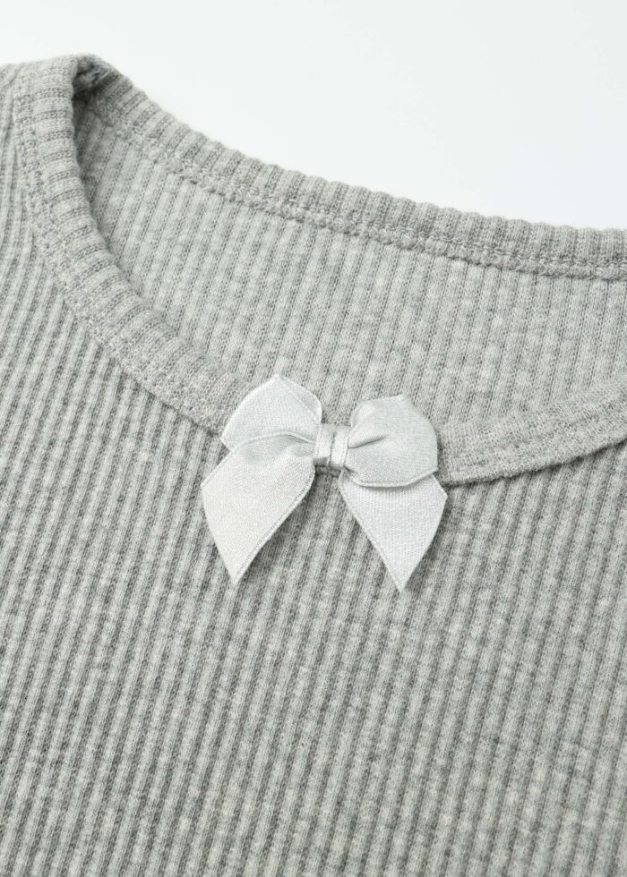 ⁦Kids Girl Striped Fabric Blouse⁩ - الصورة ⁦3⁩