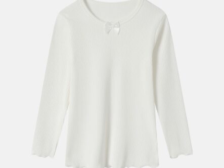 بلوزة أطفال بناتي بنسيج مخطط