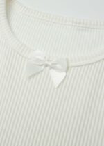 ⁦بلوزة أطفال بناتي بنسيج مخطط⁩ - الصورة ⁦4⁩