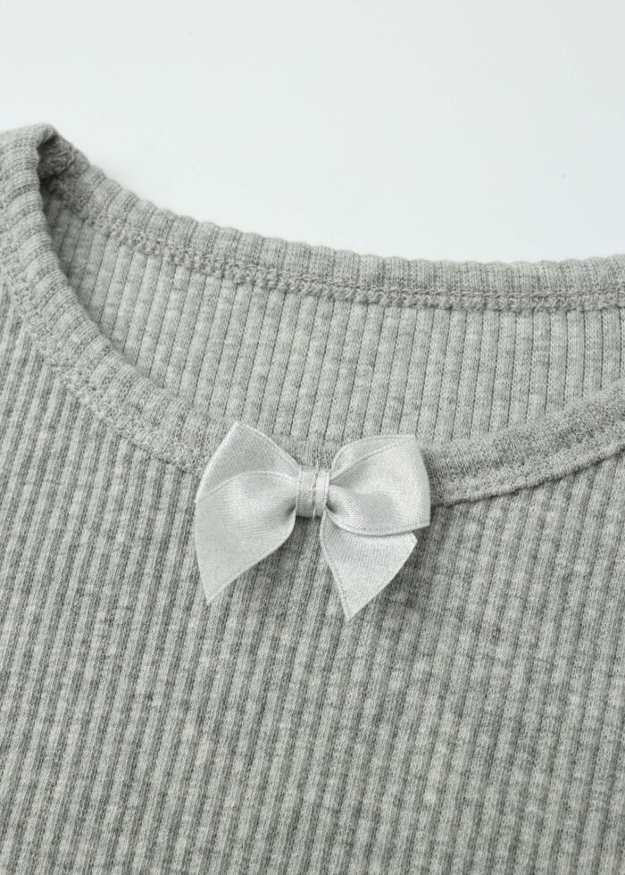 ⁦Kids Girl Striped Fabric Blouse⁩ - الصورة ⁦3⁩