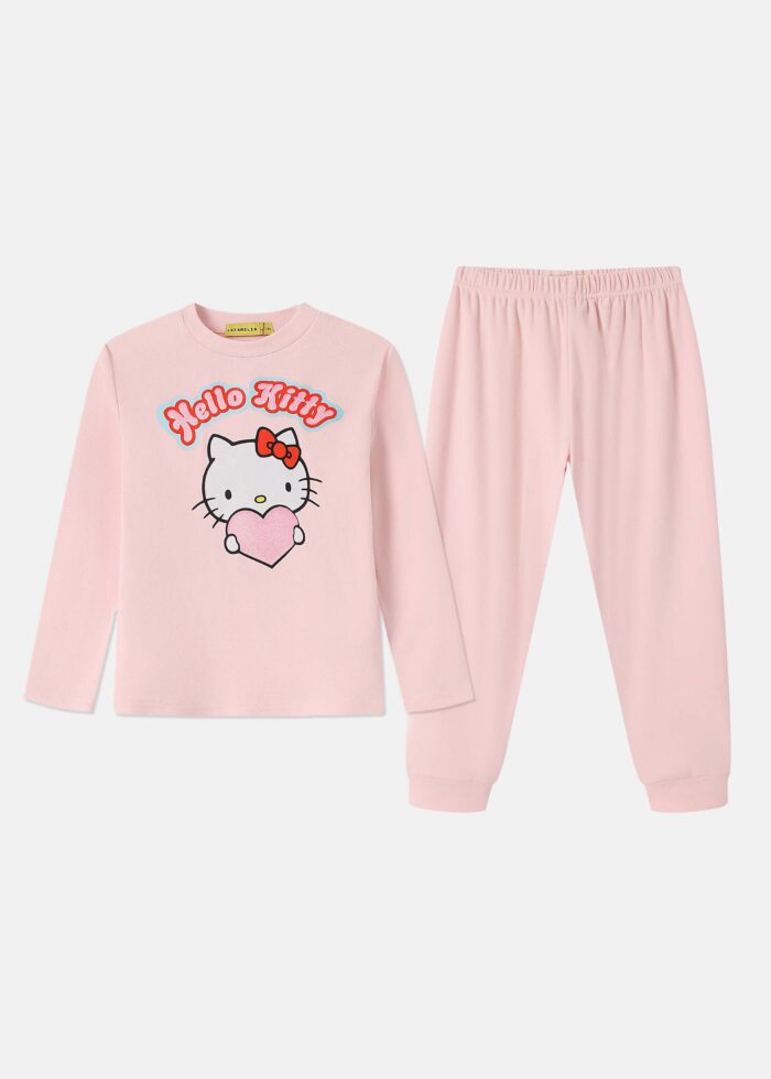 Kids Girl "Hello Kitty" Two-Pieces Pajama - Image 1