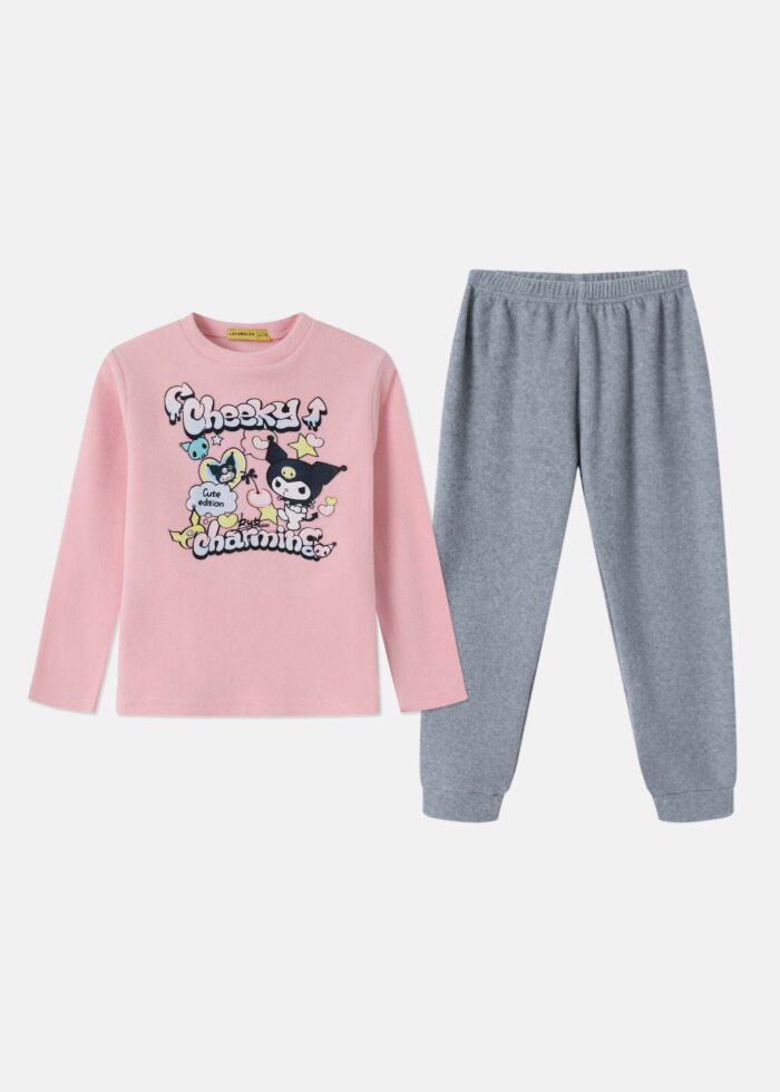 ⁦Kids Girl "Kuromi" Two-Pieces Pajama⁩ - الصورة ⁦1⁩