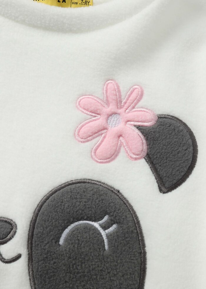 ⁦Kids Girl Panda Design Two-Pieces Pajama⁩ - الصورة ⁦3⁩