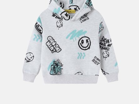 Baby Boy Drawings Printed Hoodie