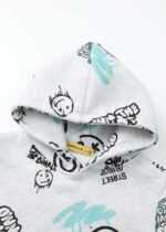 ⁦Baby Boy Drawings Printed Hoodie⁩ - الصورة ⁦2⁩