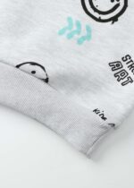 ⁦Baby Boy Drawings Printed Hoodie⁩ - الصورة ⁦3⁩