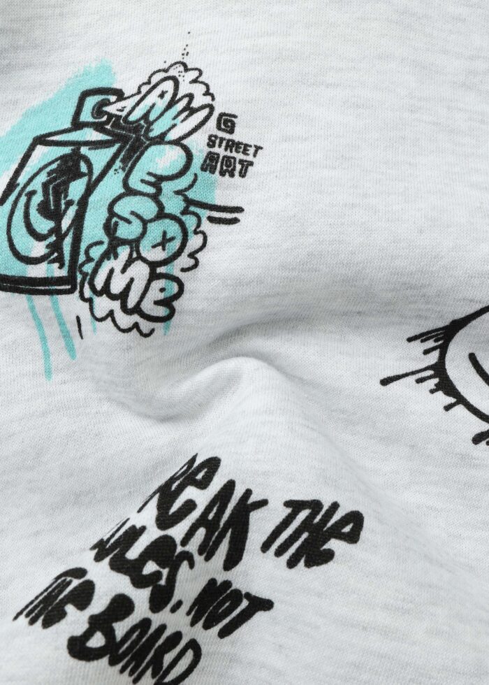 ⁦Baby Boy Drawings Printed Hoodie⁩ - الصورة ⁦7⁩