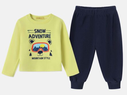 Baby Boy "Snow Adventure" Two-Pieces Pajama