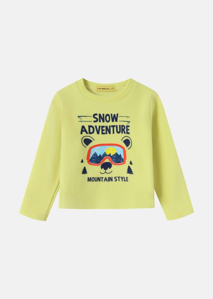 ⁦Baby Boy "Snow Adventure" Two-Pieces Pajama⁩ - الصورة ⁦2⁩