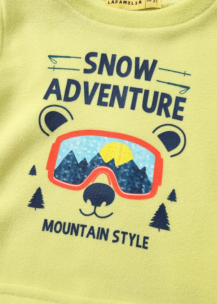 ⁦Baby Boy "Snow Adventure" Two-Pieces Pajama⁩ - الصورة ⁦3⁩