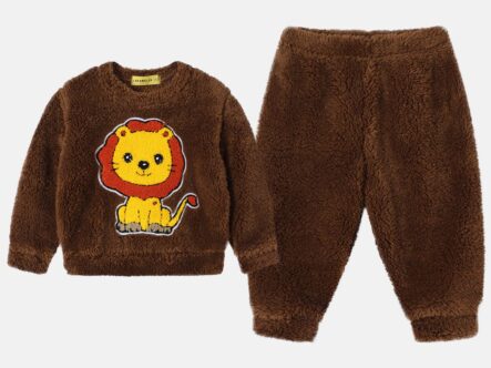 Baby Boy Lion Printed Two-Pieces Pajama