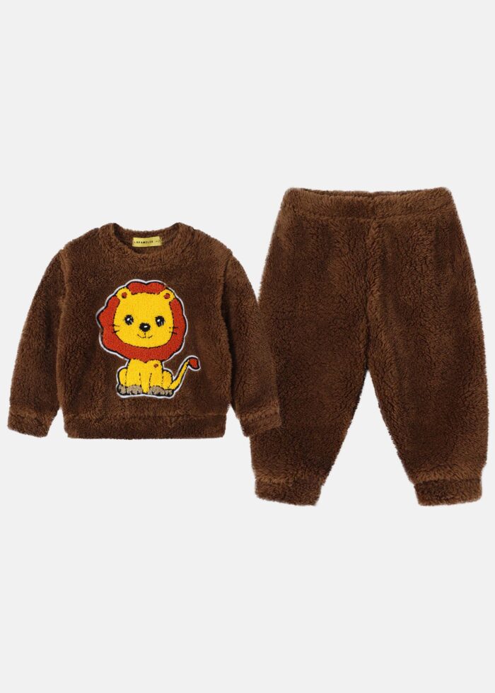 ⁦Baby Boy Lion Printed Two-Pieces Pajama⁩ - الصورة ⁦1⁩