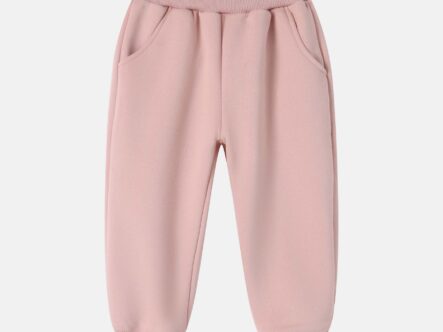 بنطلون أطفال بيبي بناتي رياضة سادة