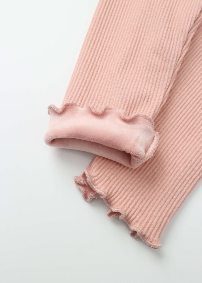 ⁦Baby Girl Striped Fabric Leggings⁩ - الصورة ⁦4⁩