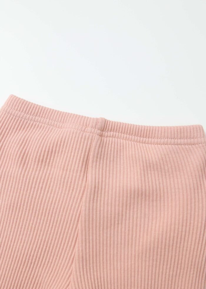 ⁦Baby Girl Striped Fabric Leggings⁩ - الصورة ⁦5⁩