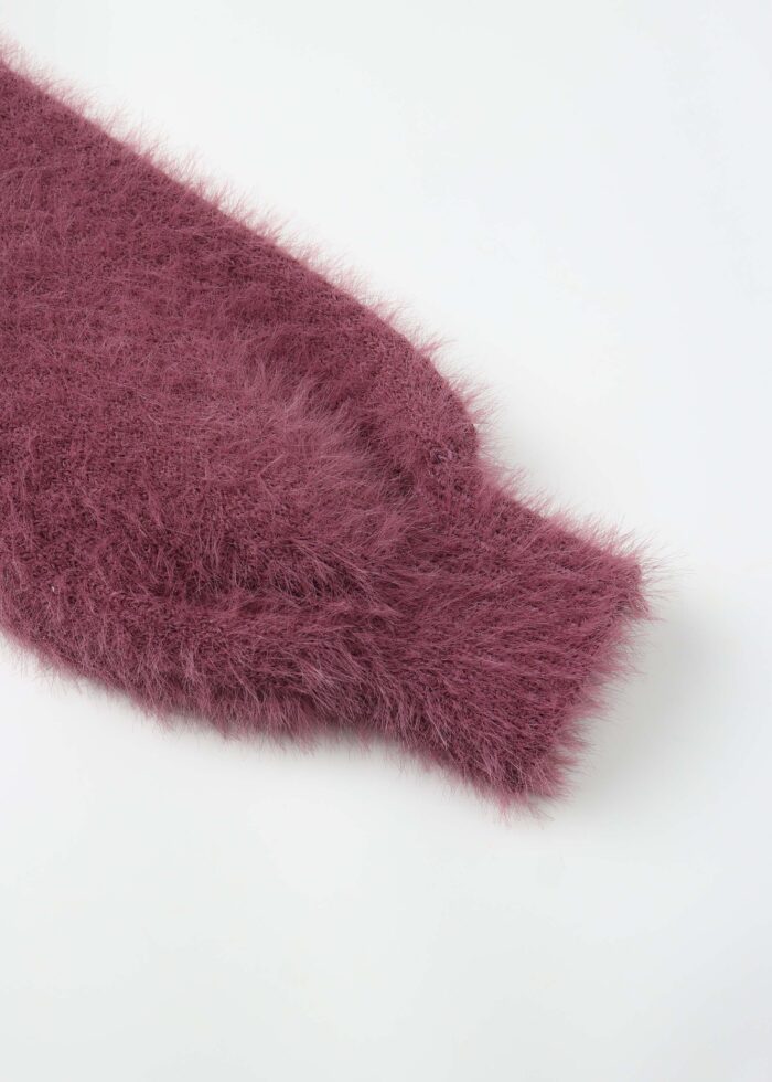 Baby Girl Hairy-Knitted Short Dress - Image 5