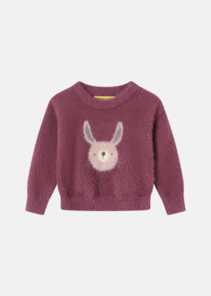 Baby Girl Rabbit Printed Blouse - Image 1